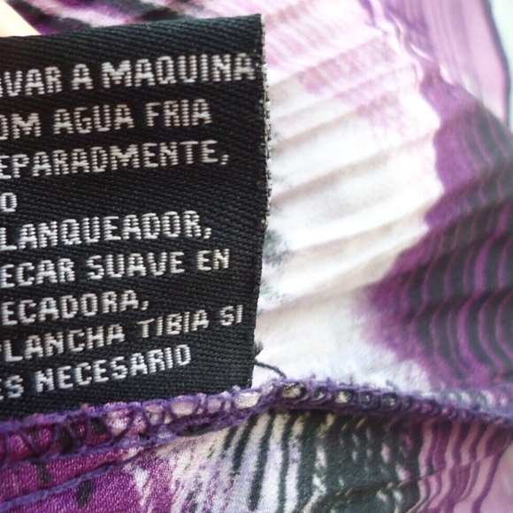 MILANO Women's Purple Blouse Stretch Size-XL - Picture 11 of 13